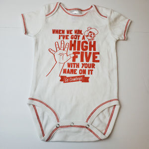 Go Cowboys Onesie Size 3-6 Months Short Sleeve